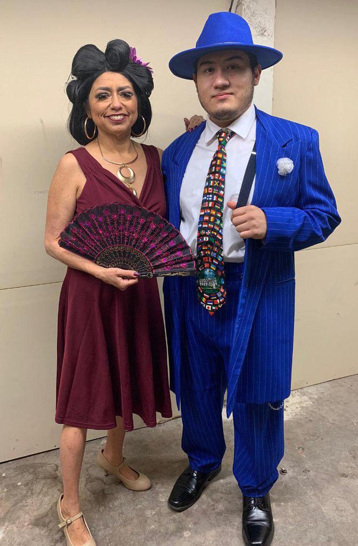 Mónica Cuevas posed for a photo with Teocalli Cultural Academy at her final performance on Dec. 12. She died the next day.