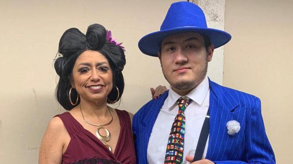 Mónica Cuevas posed for a photo with Teocalli Cultural Academy at her final performance on Dec. 12. She died the next day.