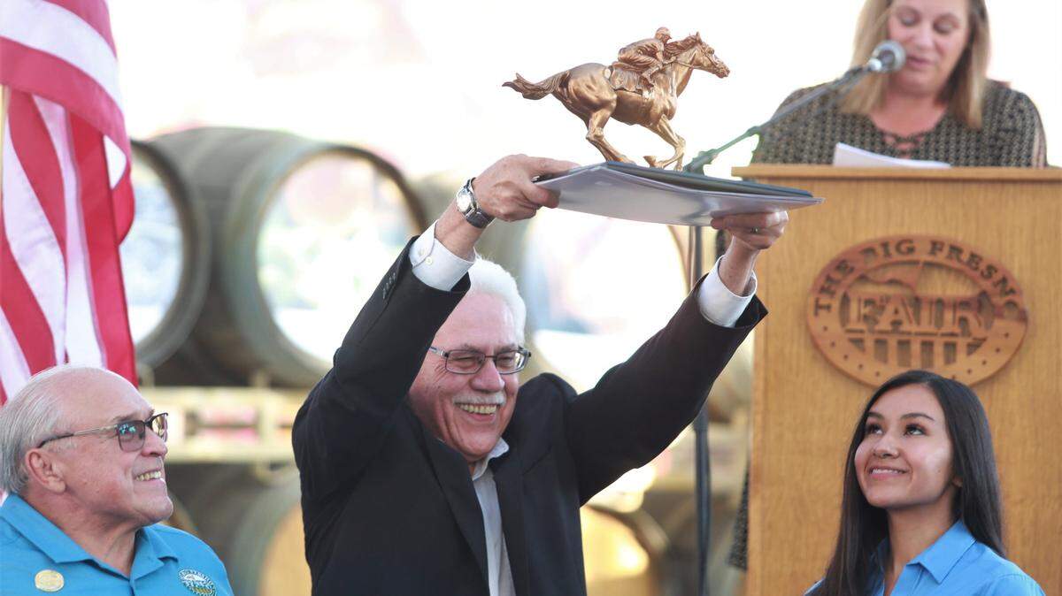 Fresno County Supervisor Sal Quintero was inducted into the Big Fresno Fair’s Hall of Fame during opening ceremonies Wednesday, Oct. 6, 2021.