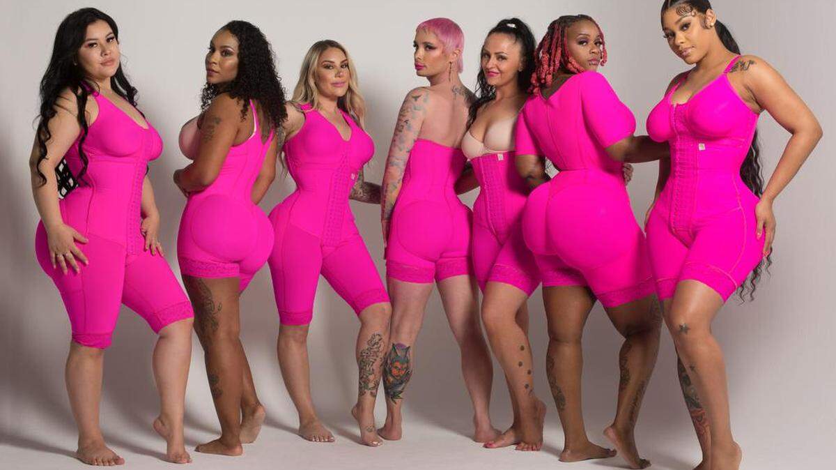 Fotografía cedida por Fajas Tributo de mujeres usando la marca. El emprendimiento en América Latina llega al 50%, según datos del Banco Mundial, y en países como Guatemala, Colombia o México las mujeres tienen más probabilidades que los hombres de poseer un negocio, por eso la necesidad de aumentar el apoyo en las capacitaciones, la inclusión y financiamiento para que sean visibles y exitosas.