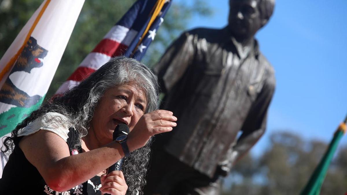 United Farm Workers President Teresa Romero called on Gov. Gavin Newsom to meet with farmworkers to discuss a bill he vetoed last year.