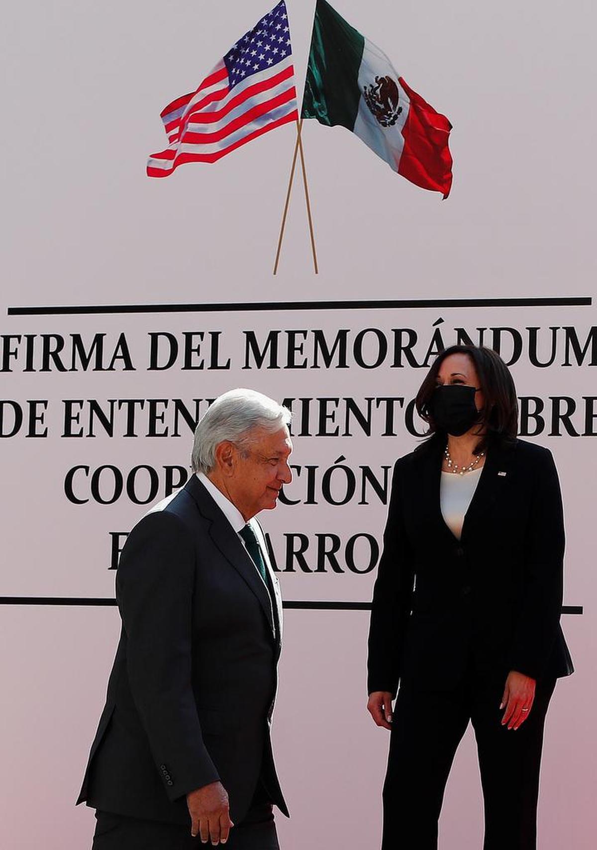 Andrés Manuel López Obrador afirmó este martes que el encuentro con la vicepresidenta Kamala Harris fue “trascendente” y “benéfico” para ambos países.
