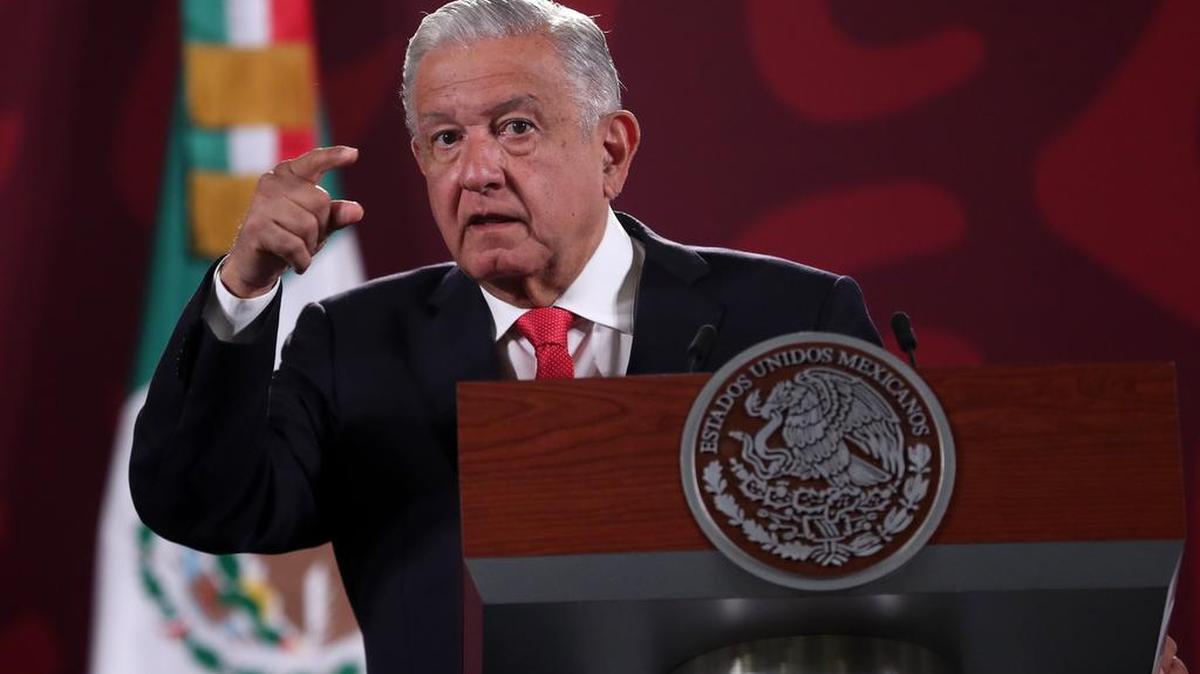 México President Andrés Manuel López Obrador, here at a July 11 press conference in México City, is traveling to the U.S. to meet with President Joe Biden on Tuesday.