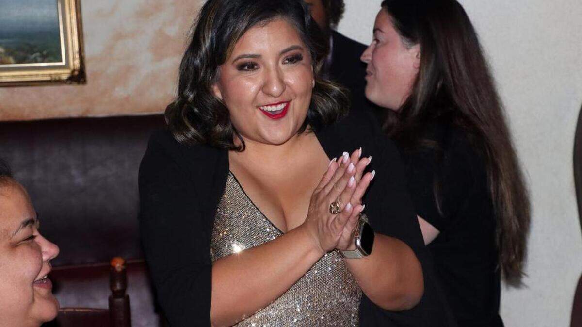 State Sen. Melissa Hurtado cautioned supporters on Election Night in Bakersfield to be patient with te vote counting. After trailing by more than 3,000 votes, she took a 45-vote lead on Friday.