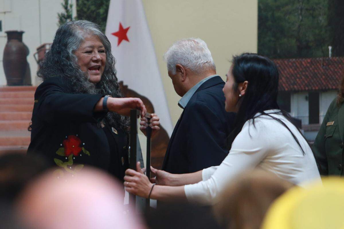 United Farm Workers of America President Teresa Romero recognized as Outstanding American by Choice on Monday, March 28, 2022.