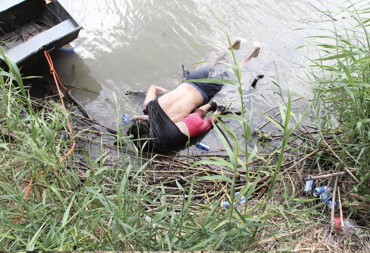 This 2019 photo shows an Honduran man and his 2-year-old daughter who drowned trying to cross the Río Grande near the Texas-México border.